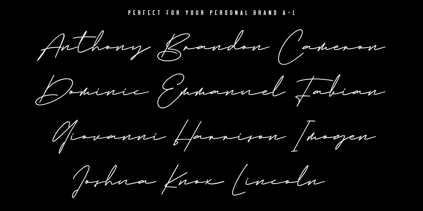 Beispiel einer Emma Goulding-Schriftart #8